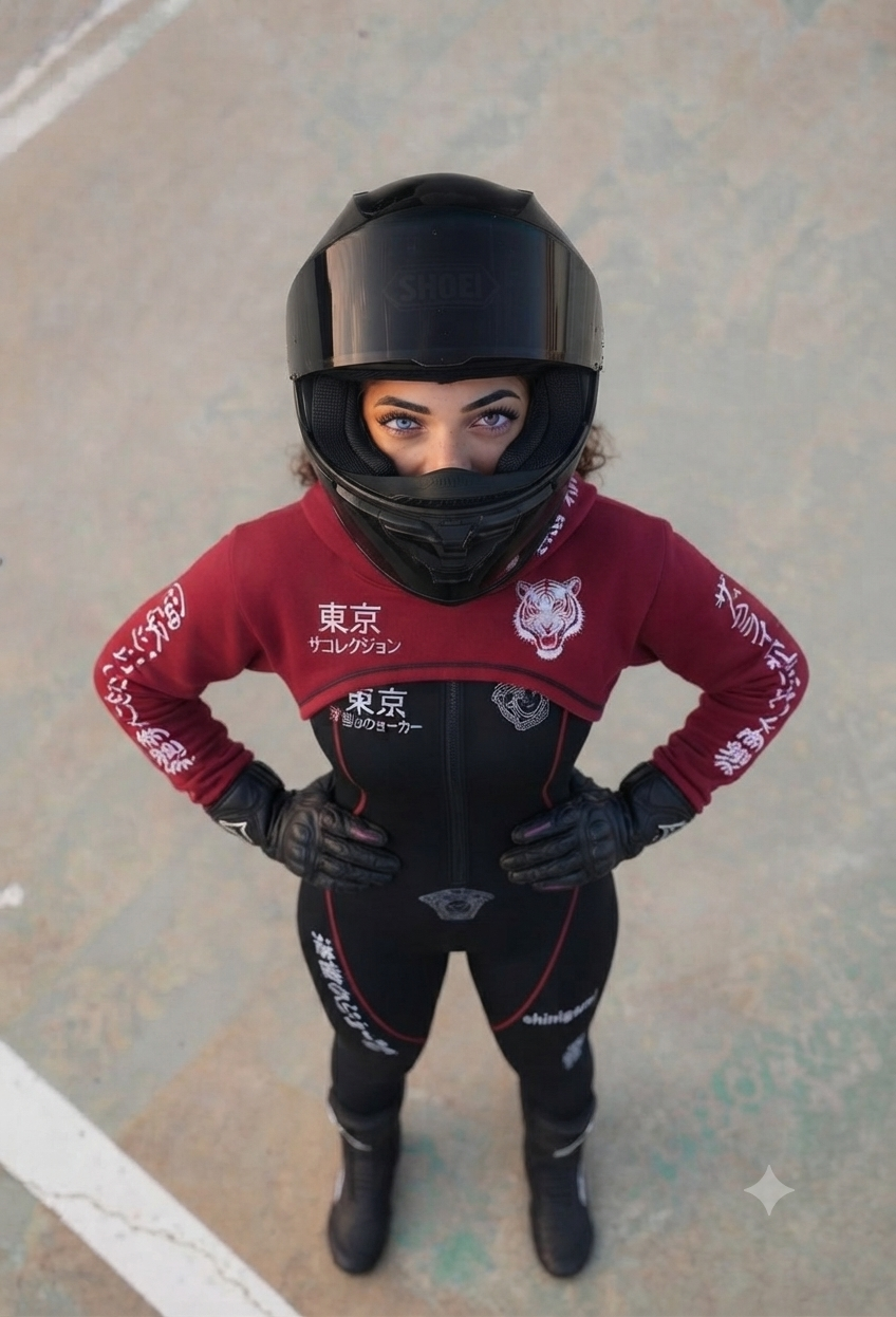 The Shinigami Cyber Jumpsuit & Shrug Set